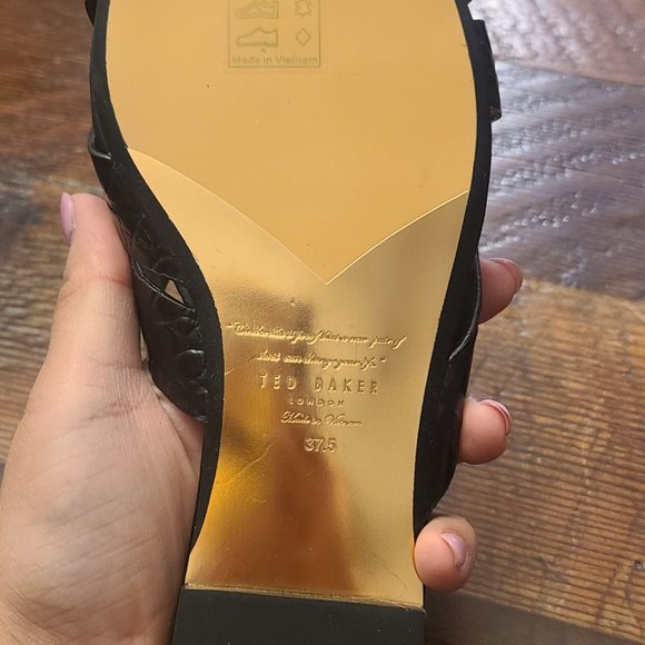 Ted Baker Zelania Croc effect slides - Picture 2 of 3